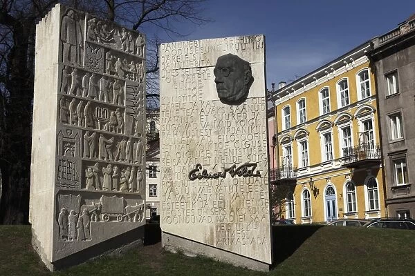 Monument to the Estonian author Eduard Vilde, in Tallinn, Estonia, Europe