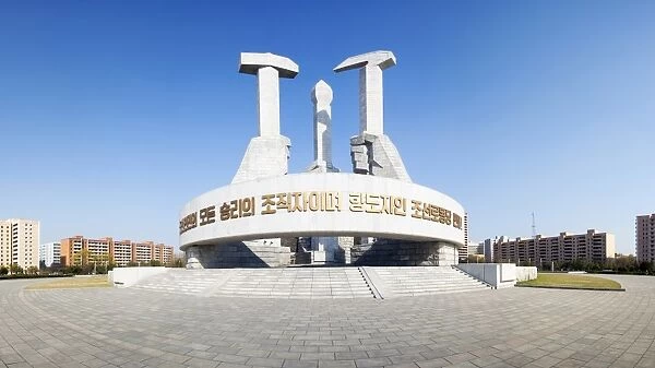 Monument to the Foundation of the Workers Party of Korea, Pyongyang, Democratic Peoples Republic of Korea (DPRK), North Korea, Asia