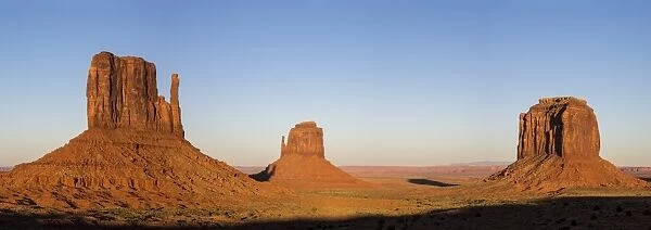 Monument Valley at sunset, Navajo Tribal Park, Arizona, United States of America