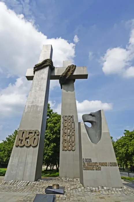 Framed Print : Monument to Victims of June 1956, Poznan, Poland, Europe Framed Print : Monument to Victims of June 1956, Poznan, Poland, Europe