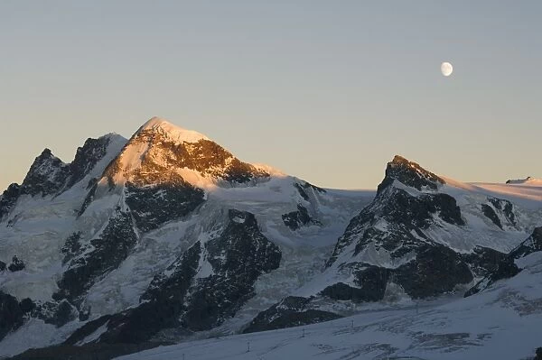 Moon rising over the Klein Matterhorn