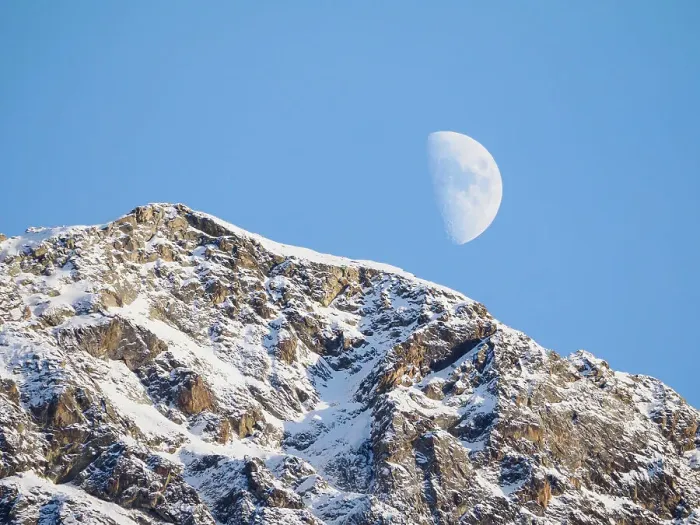 Framed Print : Moonrise behind Corvatsch peak, Switzerland, Europe Framed Print : Moonrise behind Corvatsch peak, Switzerland, Europe