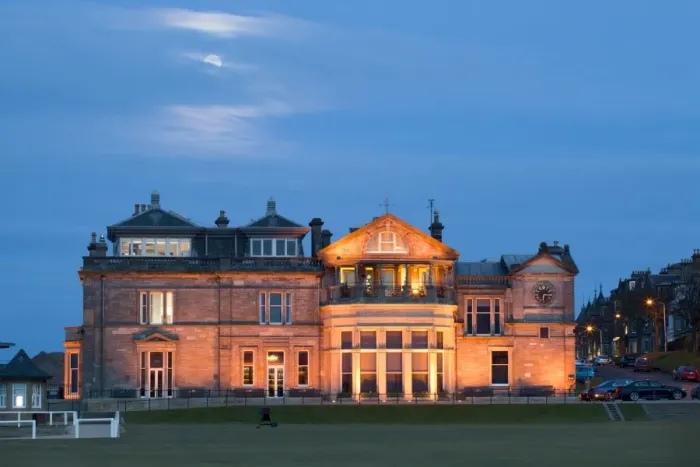 Framed Print : Moonrise over the Royal and Ancient Golf Club, St. Andrews, Fife, Scotland, United Kingdom Framed Print : Moonrise over the Royal and Ancient Golf Club, St. Andrews, Fife, Scotland, United Kingdom