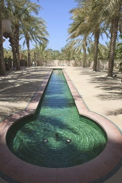 Moorish pond at the Madinat Jumeirah Hotel, Jumeirah Beach, Dubai, United Arab Emirates