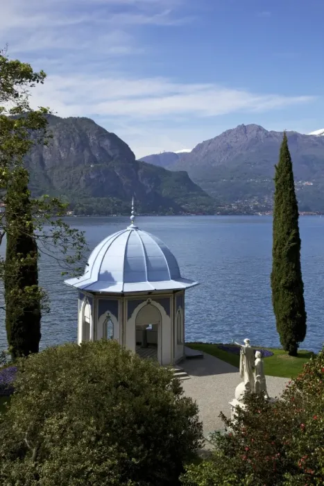 Framed Print : Moorish style classical temple, Gardens of Villa Melzi, Bellagio, Lake Como, Lombardy, Italian Lakes, Italy, Europe Framed Print : Moorish style classical temple, Gardens of Villa Melzi, Bellagio, Lake Como, Lombardy, Italian Lakes, Italy, Europe