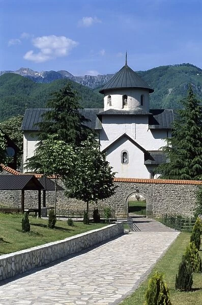 Moraca Monastery, near Kolasin, Eastern Highlands, Montenegro, Europe