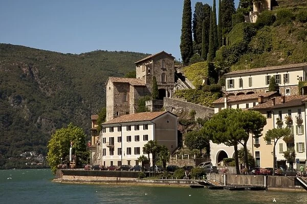 Morcote, Lake Lugano, Canton Tessin, Switzerland, Europe