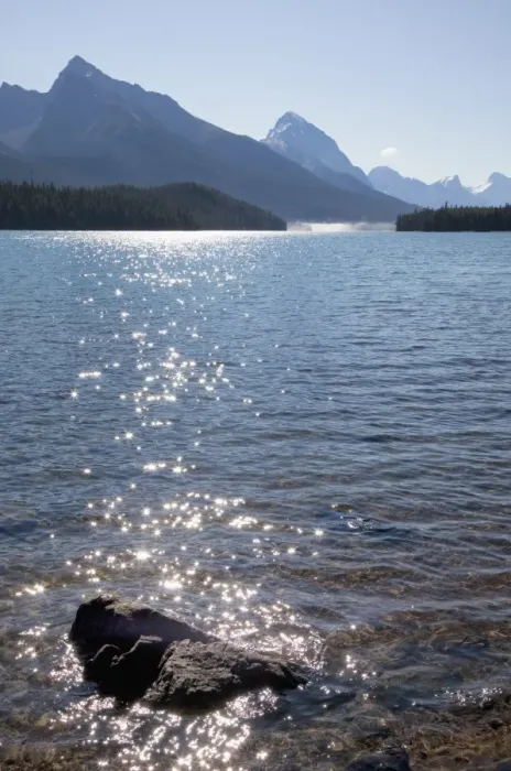 Framed Print : Morning light on Maligne Lake, Jasper National Park, UNESCO World Heritage Site Framed Print : Morning light on Maligne Lake, Jasper National Park, UNESCO World Heritage Site
