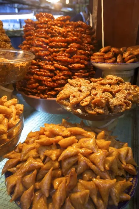 Framed Print : Moroccan pastries, Fez, Morocco, North Africa, Africa