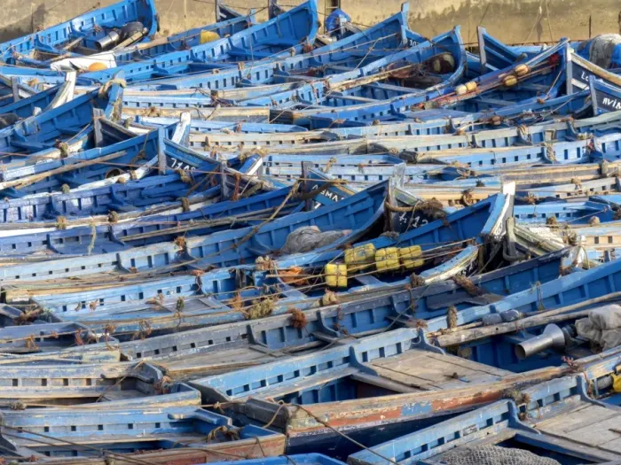 Framed Print : Morocco, Essaouira fishing port Framed Print : Morocco, Essaouira fishing port