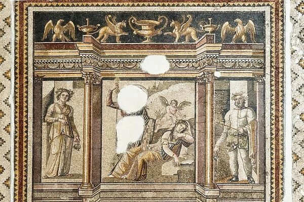 Mosaic of the abandoned Ariadne, 2nd to 3rd century AD, Hatay Archaeology Museum, Antioch, Hatay province, Southwest Turkey, Anatolia, Turkey, Asia Minor, Eurasia