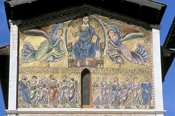 Mosaic of Christ in Majesty dating from the 13th century