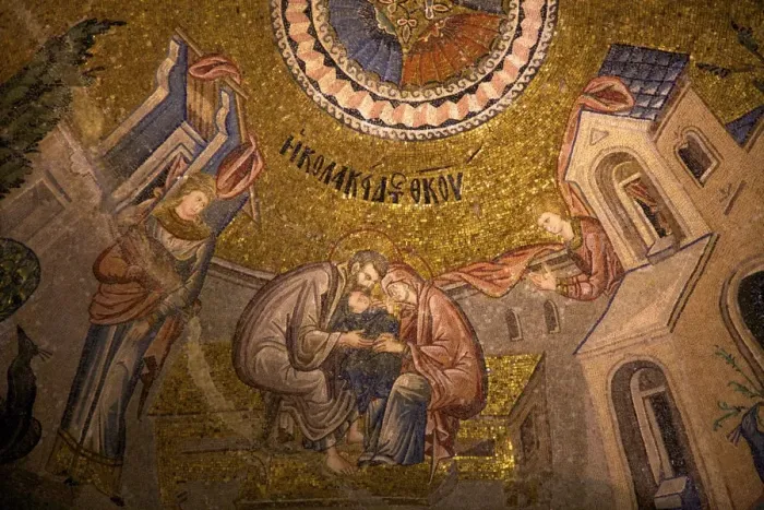 Framed Print : Mosaic depicting Infancy of Christ, interior of Church of St. Saviour in Chora (Kariye Camii), UNESCO World Heritage Site, Istanbul, Turkey, Europe Framed Print : Mosaic depicting Infancy of Christ, interior of Church of St. Saviour in Chora (Kariye Camii), UNESCO World Heritage Site, Istanbul, Turkey, Europe