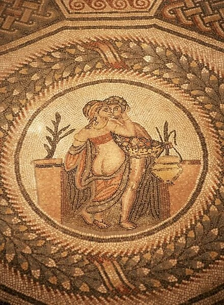 Mosaic, floor of private apartment dating from the 4th century AD