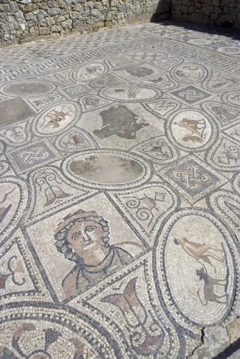Framed Print : Mosaic from Labour of Hercules House, Volubilis, UNESCO World Heritage Site Framed Print : Mosaic from Labour of Hercules House, Volubilis, UNESCO World Heritage Site