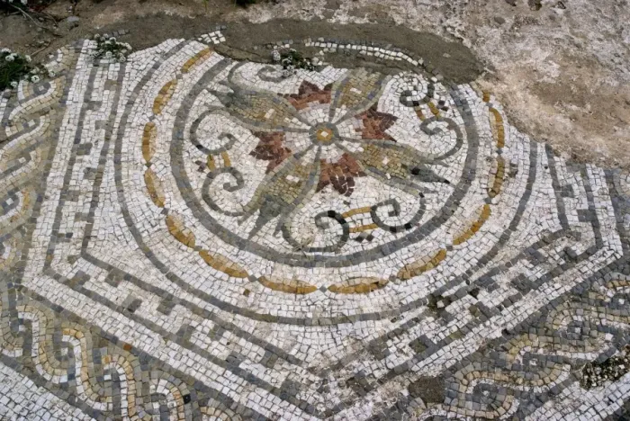 Framed Print : Mosaic from Roman site of Cherchell, buried under the new city, Cherchell Framed Print : Mosaic from Roman site of Cherchell, buried under the new city, Cherchell