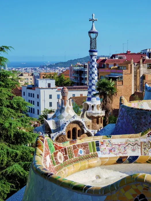 Framed Print : Mosaic Serpentine Bench at the Main Terrace, Park Guell, UNESCO World Heritage Site, Barcelona, Catalonia, Spain, Europe Framed Print : Mosaic Serpentine Bench at the Main Terrace, Park Guell, UNESCO World Heritage Site, Barcelona, Catalonia, Spain, Europe
