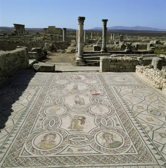 Framed Print : Mosaics from the 3rd century Framed Print : Mosaics from the 3rd century