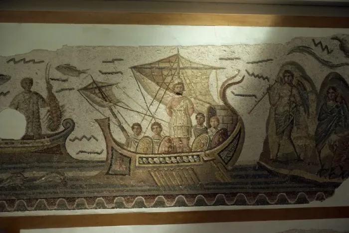Framed Print : Mosaics at Bardo Museum Framed Print : Mosaics at Bardo Museum
