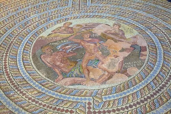 Mosaics at Kato Paphos Archaeological Park, UNESCO World Heritage Site, Paphos, Cyprus