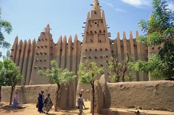 Mosque in old town, Mopti, Mali, Africa