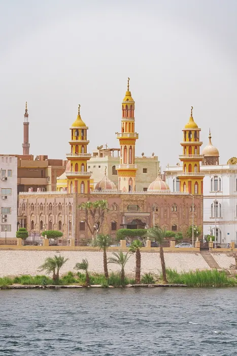 Framed Print : Mosque overlooking the Nile River, Egypt Framed Print : Mosque overlooking the Nile River, Egypt