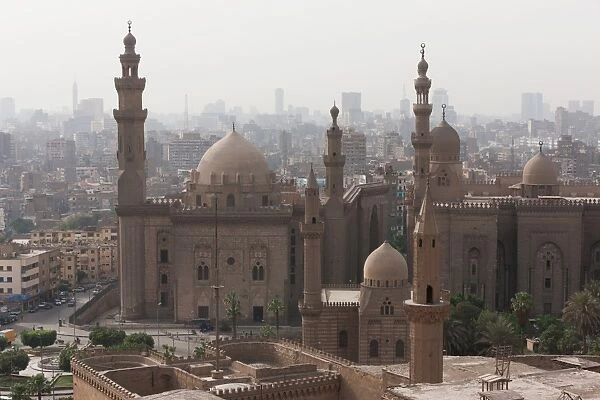 Mosque of Sultan Hassan in Cairo old town, Cairo, Egypt, North Africa, Africa