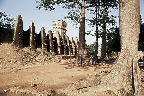 Mossi style mosque, Ouagadougou, Burkina Faso, Africa