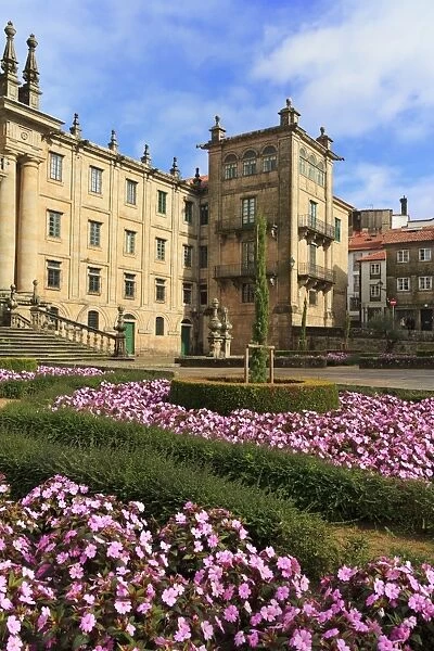 Mosteiro de San Martino Pinario in Old Town, Santiago de Compostela, Galicia, Spain, Europe