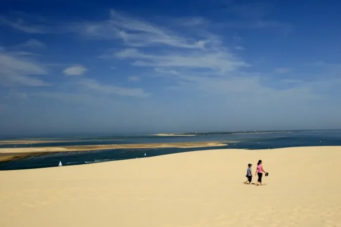 Framed Print : Mother and child at Dune du Pyla, the largest dune in Europe, Bay of Arcachon Framed Print : Mother and child at Dune du Pyla, the largest dune in Europe, Bay of Arcachon