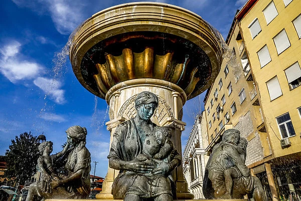 Mothers Fountain, Skopje, Republic of Macedonia, Europe