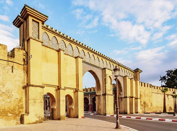Moulay Ismail Mausoleum Gate, Meknes, Fez-Meknes Region, Morocco, North Africa, Africa