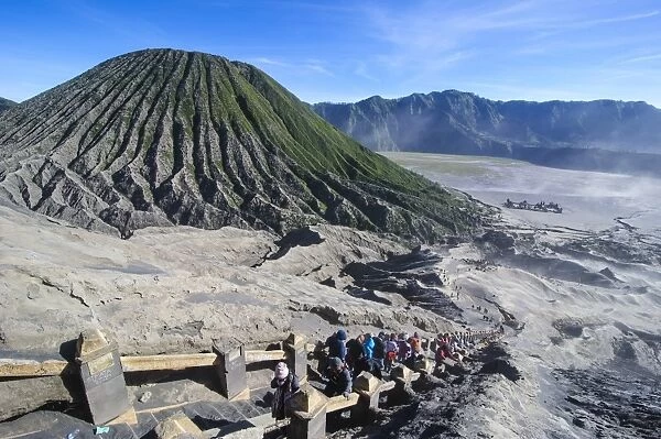 Mount Bromo crater, Bromo Tengger Semeru National Park, Java, Indonesia, Southeast Asia, Asia