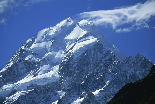 Mount Cook, highest mountain in Australasia, Mount Cook National Park, UNESCO World Heritage Site