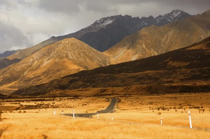 Framed Print : Mount Cook road and Ben Ohau Range Framed Print : Mount Cook road and Ben Ohau Range