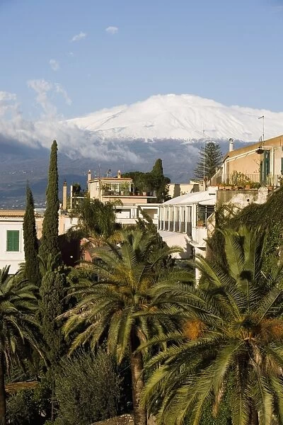 Mount Etna volcano from Taormina
