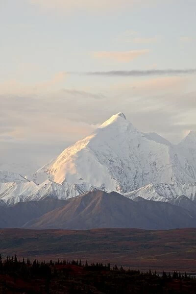 Mount Foraker in the fall, Denali National Park and Preserve, Alaska, United States of America