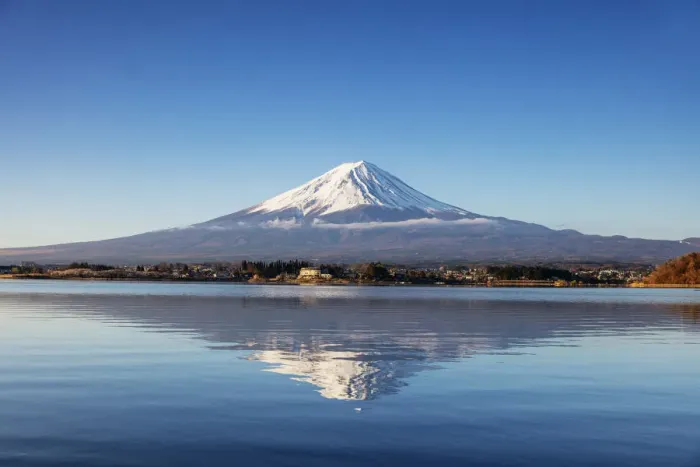 Framed Print : Mount Fuji, 3776m, UNESCO World Heritage Site, and Kawaguchiko lake, Yamanashi Prefecture Framed Print : Mount Fuji, 3776m, UNESCO World Heritage Site, and Kawaguchiko lake, Yamanashi Prefecture