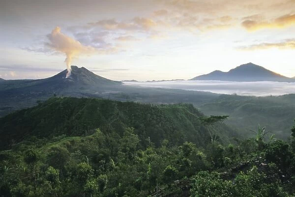 Mount Gunung Batur volcano