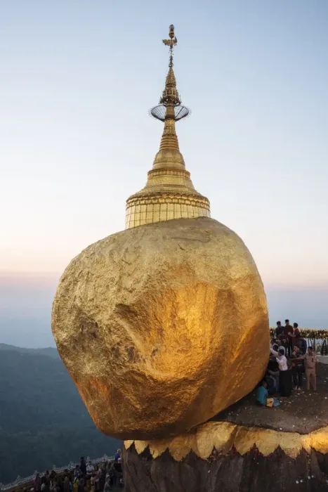Framed Print : Mount Kyaiktiyo (Golden Rock) at sunset, Mon State, Myanmar (Burma), Asia Framed Print : Mount Kyaiktiyo (Golden Rock) at sunset, Mon State, Myanmar (Burma), Asia