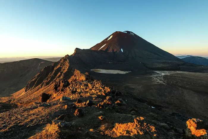 Framed Print : Mount Ngauruhoe during sunrise and sunsrise on Mount Tongariro, Tongariro National Park, UNESCO World Heritage Site, North Island, New Zealand, Pacific Framed Print : Mount Ngauruhoe during sunrise and sunsrise on Mount Tongariro, Tongariro National Park, UNESCO World Heritage Site, North Island, New Zealand, Pacific