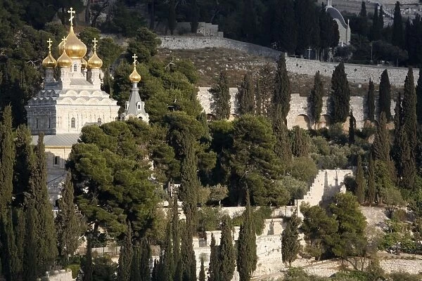 Mount of Olives Orthodox church, Jerusalem, Israel, Middle East