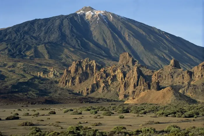 Framed Print : Mount Teide and Las Rochas, Tenerife, Canary Islands, Spain, Europe Framed Print : Mount Teide and Las Rochas, Tenerife, Canary Islands, Spain, Europe