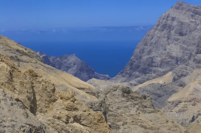Framed Print : Mountain landscape of the island of San Antao, Cape Verde Islands, Atlantic, Africa Framed Print : Mountain landscape of the island of San Antao, Cape Verde Islands, Atlantic, Africa