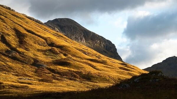 Mountain light, Glencoe, Highlands, Scotland, United Kingdom, Europe
