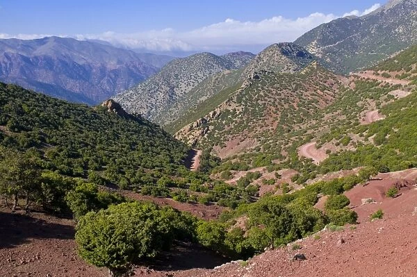 Mountain scenery, seen from the mountain pass Tizi n Test, Atlas Mountains