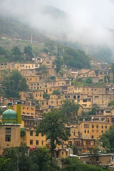 Mountain side, terraced town, Masuleh, Iran, Middle East