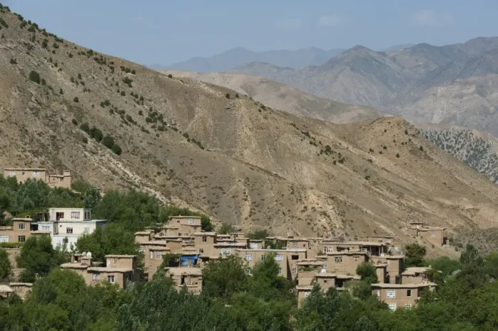 Framed Print : Mountainous Panjshir Valley which endures six-month winters during which temperatures Framed Print : Mountainous Panjshir Valley which endures six-month winters during which temperatures