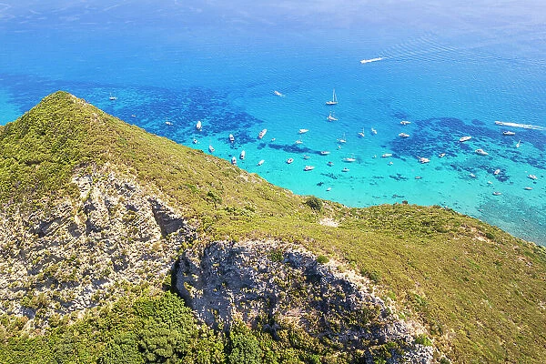 Mountains of Palmarola island, Ponza municipality, Pontine archipelago, Tyrrhenian sea, Latina Province, Latium (Lazio), Italy, Europe