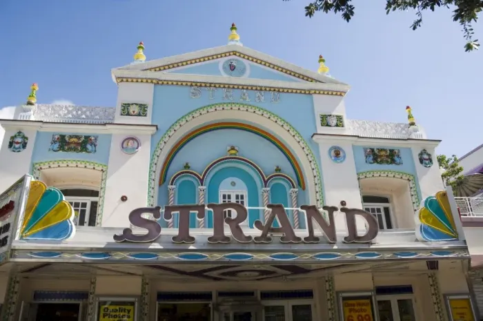 Framed Print : Movie theater converted into shop Framed Print : Movie theater converted into shop
